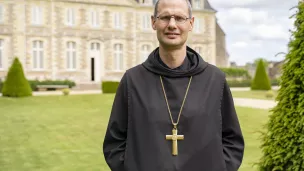 Dom Geoffroy Kemlin, abbé de Solesmes, le 25/05/2022 ©Frederic Petry / Hans Lucas