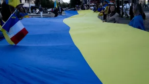 Manifestation en soutien a la résistance ukrainienne, Paris, le 17/09/2022 ©Estelle Ruiz / Hans Lucas