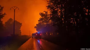 Image d'illustration SDIS 33 sur l'incendie à Saumos en Gironde ce mercredi 14 septembre 2022.