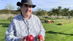 Pascal Garbe et les petites pommes de la saison 2022