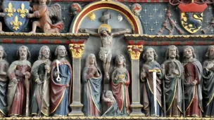 Détail du retable de l'église St Bonnet à Bourges.