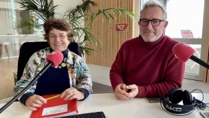 Marie-Cécile du Manoir (à gauche), Bernard Gindre - © RCF Lyon