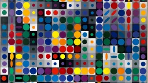 Victor Vasarely, Orion MC, 1963, coll. privée, courtesy Fondation Vasarely