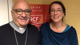 Mgr Gosselin et Laetitia Verdon.