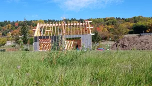 Construction d'un chalet bois, une réalisation de l'entreprise Casa Wood