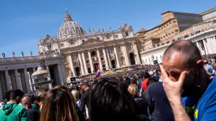 Bénédiction Urbi et Orbi, le 17/04/2022, place Saint-Pierre, Vatican ©Martin Bertrand / Hans Lucas