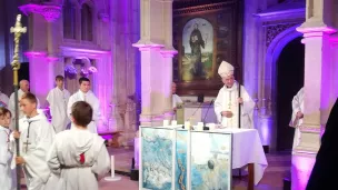 Mgr Pascal Roland, église de Brou le 9octobre 2022