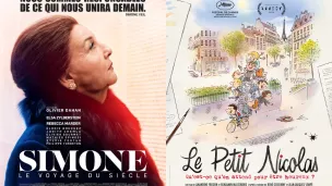 Affiche du film : “Simone le voyage du siècle” et “Le petit Nicolas - Qu’est-ce qu’on attend pour être heureux ?” 