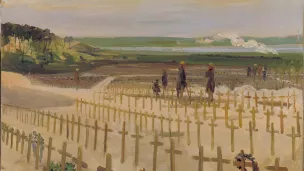 Le cimetière d'Etaples (Sir John Lavery, 1919)  ©Artvee