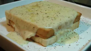 Un croque-monsieur un peu végétal