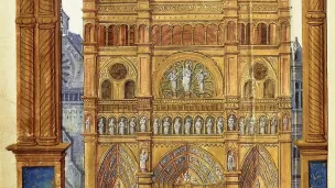 Notre-Dame de Paris vers 1525-1530 (pontifical romain). © Wikipedia.