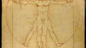 La citation du philosophe grec Protagoras, « L'homme est la mesure de toutes choses », et l'Homme de Vitruve, dessin de Léonard de Vinci (fin xve), sont les symboles les plus connus de la pensée humaniste. ©wikimediacommons