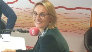 Delphine Lingemann dans les studios de RCF Puy-de-Dôme