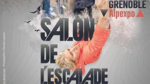 L'affiche du Salon de l'Escalade à Grenoble