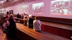 Dans la salle des bagages ©Cité de la mer