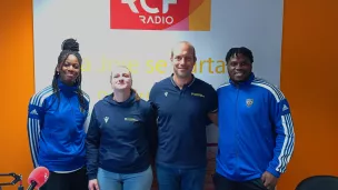 Eden Baseliya (ASM Foot), Ophélie Gincourt (ASM Romagnat), Vincent Fargeas (ASM Romagnat) et Bafodé Diawara (ASM foot)