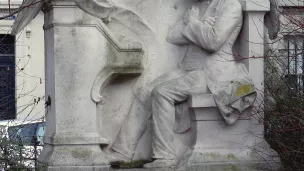 Monument à César Franck situé à Paris (7ème) - Photo de Siren-Com prise le 31 janvier 2010