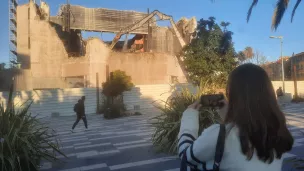 La pince mâche le béton du TNN ce 5 décembre - PhotoRCF Stèvelan Chaizy-Gostovitch