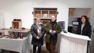 Isabelle Cervot , David Brodach et une élève DR RCF