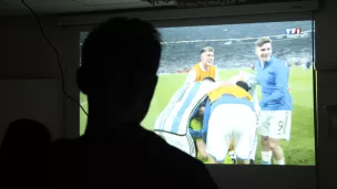 Un supporter devant la séance de tirs aux buts - Nice - RCF