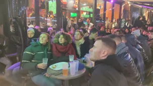 A Angers, les supporters ont cru à une victoire des Bleus jusqu'à la dernière minute de la finale du Mondial face à l'Argentine, dimanche 18 décembre 2022. ©RCF Anjou