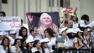 DR Foule pendant le voyage de Benoît XVI au Liban