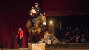 "Messages" le nouveau spectacle équestre du Haras d'Hennebont. Crédit photo : Claude Beaudemoulin.