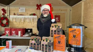 Bruno Fick au marché de Noël à Châlons