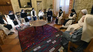 Religieuses cisterciennes de l'abbaye Sainte-Marie du Rivet, en Gironde, le 22/09/2021 ©Philippe Rullaud / Hans Lucas