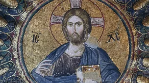 Mosaïque du Christ pantocrator de l'église Saint-Sauveur-in-Chora à Istanbul ©Wikimédia commons