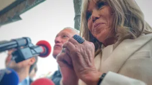 Brigitte Macron au Jardin Albert 1er - RCF Nice Côte d'Azur 