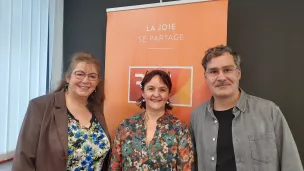 Cathy Benigni, Sandrine Lhuillier et Frédéric Maragnani DR RCF 