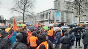 Mobilisation à Brest le 19 janvier, place de la Liberté. ©Julie Rolland