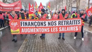 Le cortège à Lorient le 19 janvier dernier ©Rcf Sud Bretagne