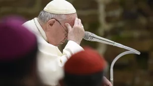 Photo prise par Vatican Media / Catholic Press Photo / HANS LUCAS.