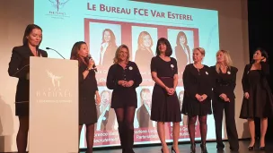 Présentation du nouveau bureau lors de la soirée FCE Var Estérel à Saint Raphaël