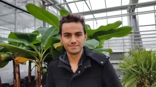 Hugo Mussard, étudiant-entrepreneur à l'Institut agro d'Angers, créateur du système de pilotage de l'irrigation Aqualeaves ©RCF Anjou