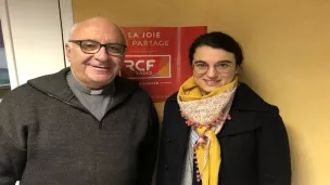 Mgr Hervé Gosselin et Solène Babeau