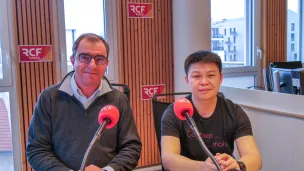 Stéphane Palix (à gauche), Luping Dong - © RCF Lyon