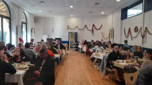 Repas fraternel à la mission catholique - diaconie