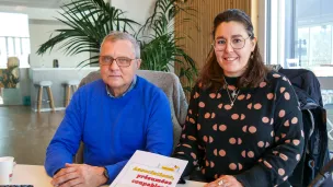 Gilles Epale (à gauche), Amélie Peyrard - © RCF Lyon