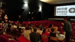 Un atelier au cinéame le Rio à Saint-Florent-sur-Cher © 1,2,3... Ciné !