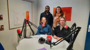 Hugues Charti, Maggy Lévêque, Alice Leparc et Emmanuel Piau