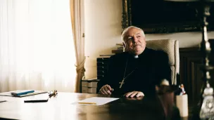 Le cardinal Jean-Marc Aveline, archevêque de Marseille, a su convaincre le pape François de se rendre dans la cité phocéenne (Photo le 16/04/2021 ©Theo Giacometti / Hans Lucas)