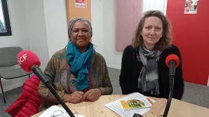 Claire et Ghyslaine dans les studios de c/Dialogue RCF