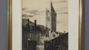  Place Avaricum derrière l'église Notre Dame, par Bascoulard. © HDV Jacques Cœur.