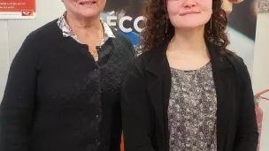 Cécile Vienney et Sabine Noël, son accompagnatrice en catéchuménat ©RCF Haute-Normandie