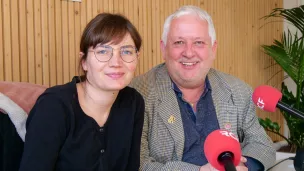 Julia Bihel (à gauche), Thierry Renard - © RCF Lyon
