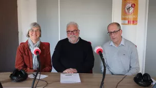 Anne-Charlotte Mayaud, Alain Moisy et Sylvain Marty (de gauche à droite)