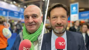 Gilbert Guignand (à gauche), Fabrice Pannekoucke - © RCF Lyon